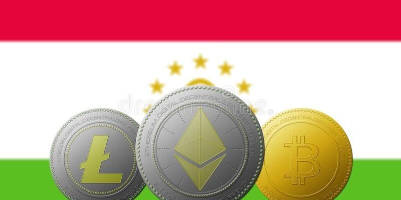 d-illustration-litecoin-ethereum-bitcoin-cryptocurrency-tajikistan-flag-background-117234045